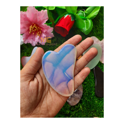 natural crystal stones guasha massager for facial massage-Opalite-Maitri Export | Crystals Store