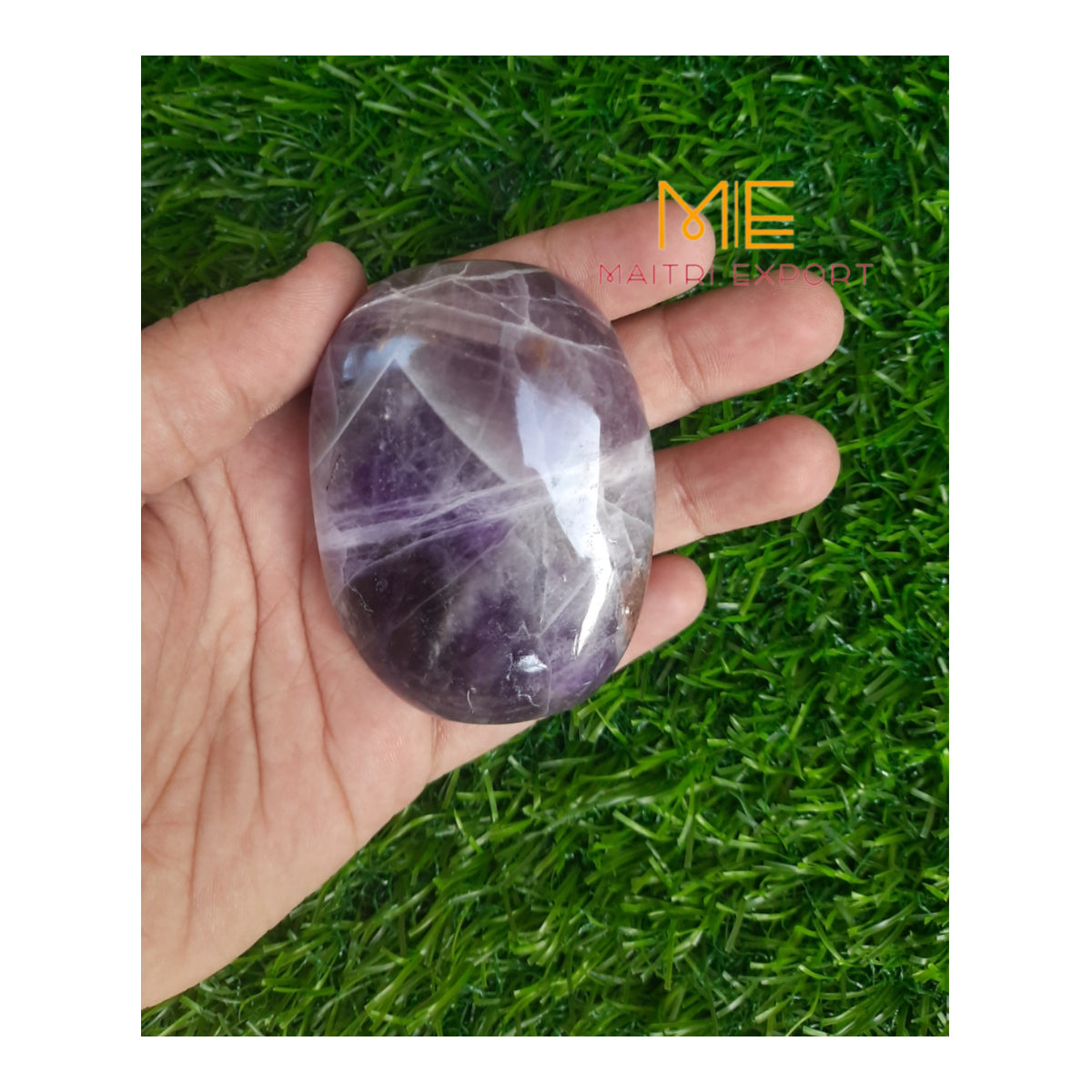 Natural different crystal palmstone for meditation and healing-Amethyst-Maitri Export | Crystals Store