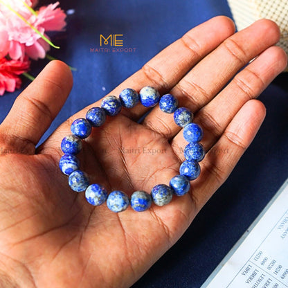 10mm crystal round beads Faceted Bracelet-Lapis Lazuli-Maitri Export | Crystals Store