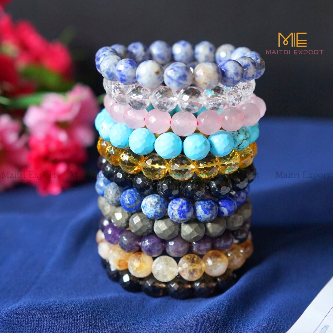 10mm crystal round beads Faceted Bracelet-Maitri Export | Crystals Store