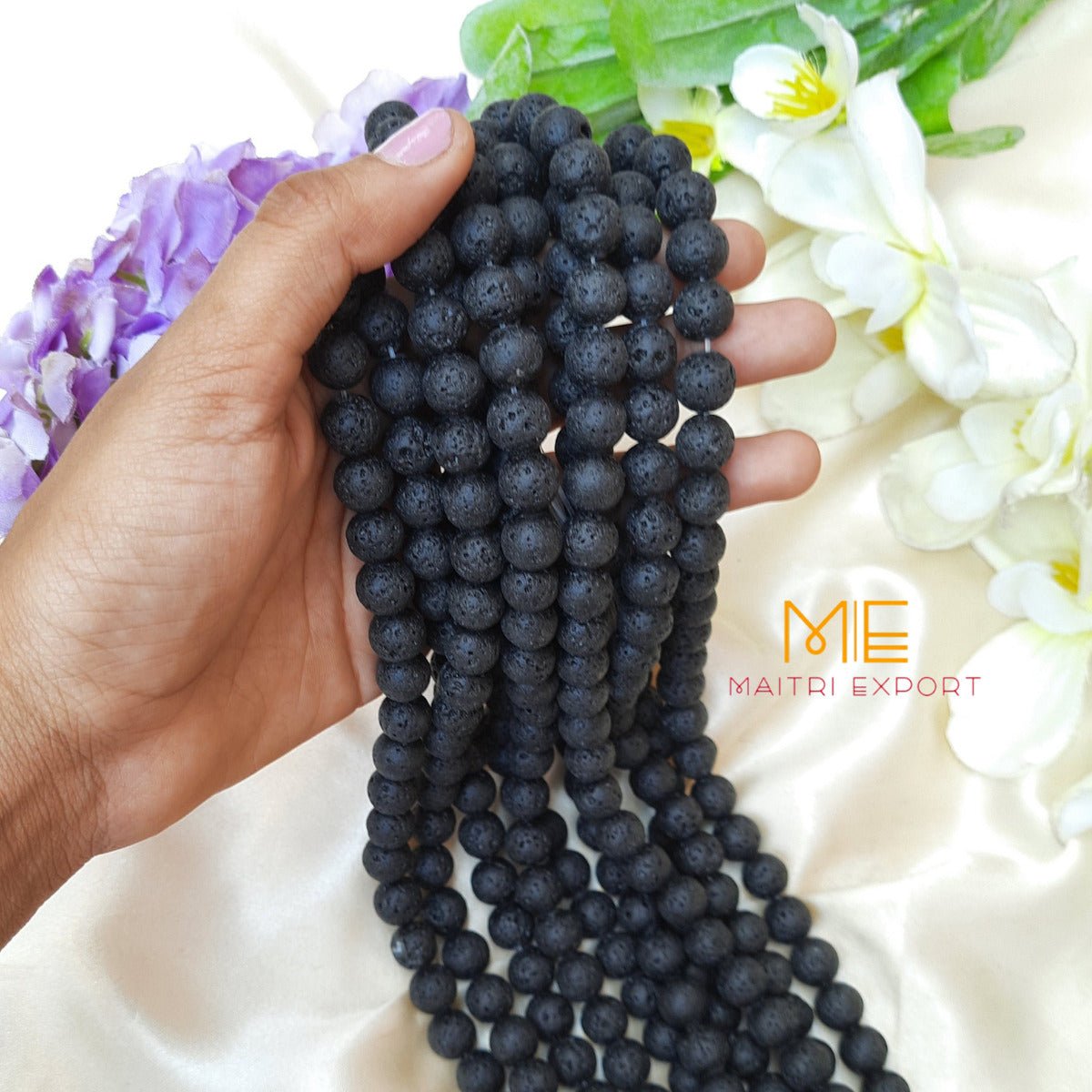 10mm round loose crystal beads strand / string-Lava-Maitri Export | Crystals Store