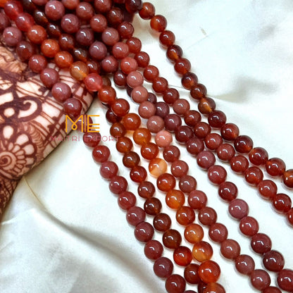 10mm round loose crystal beads strand / string-Red Onyx-Maitri Export | Crystals Store