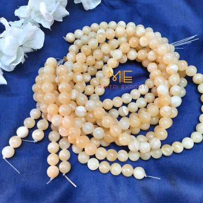10mm round loose crystal beads strand / string-Calcite-Maitri Export | Crystals Store