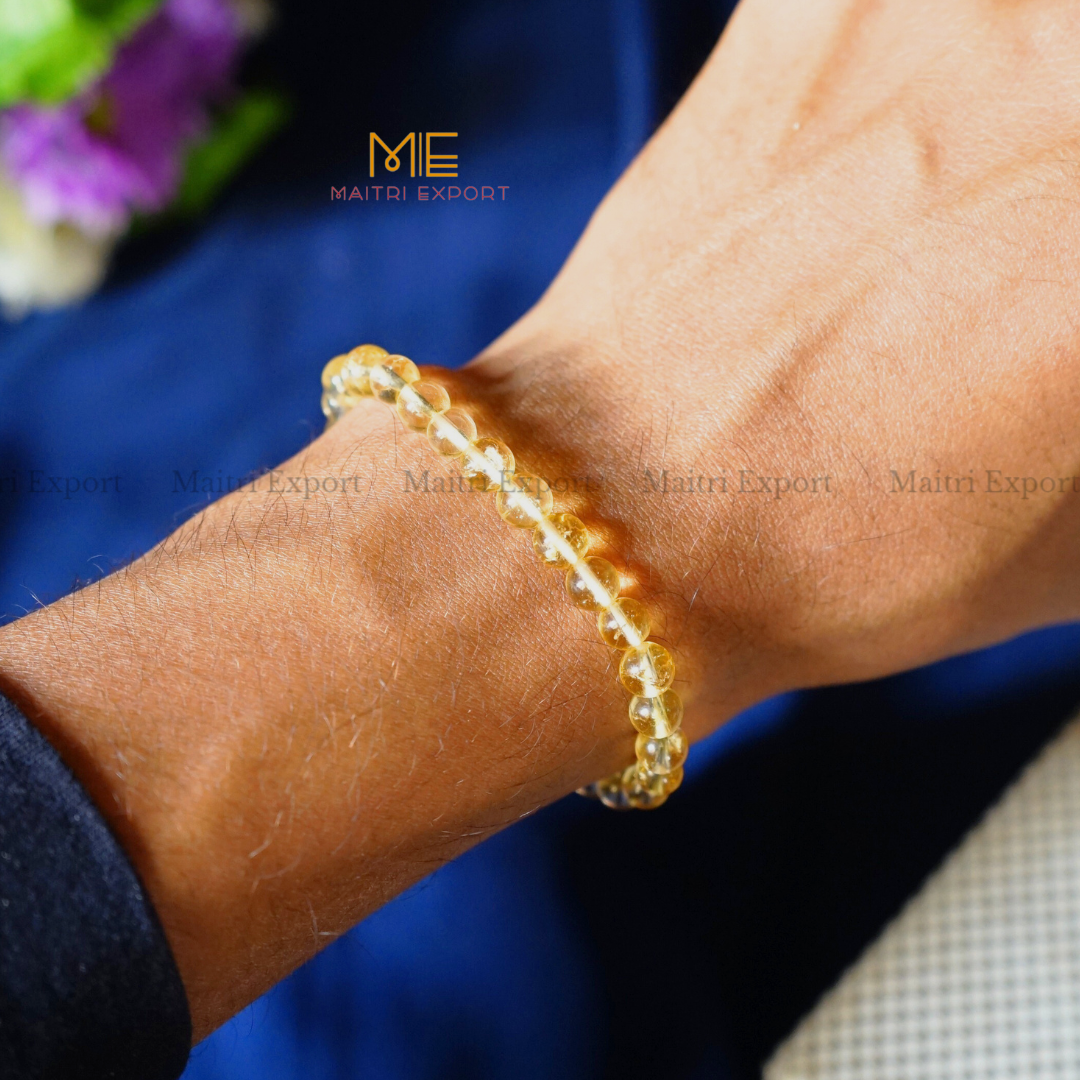 Citrine Natural Crystal Healing Bracelet-Maitri Export | Crystals Store