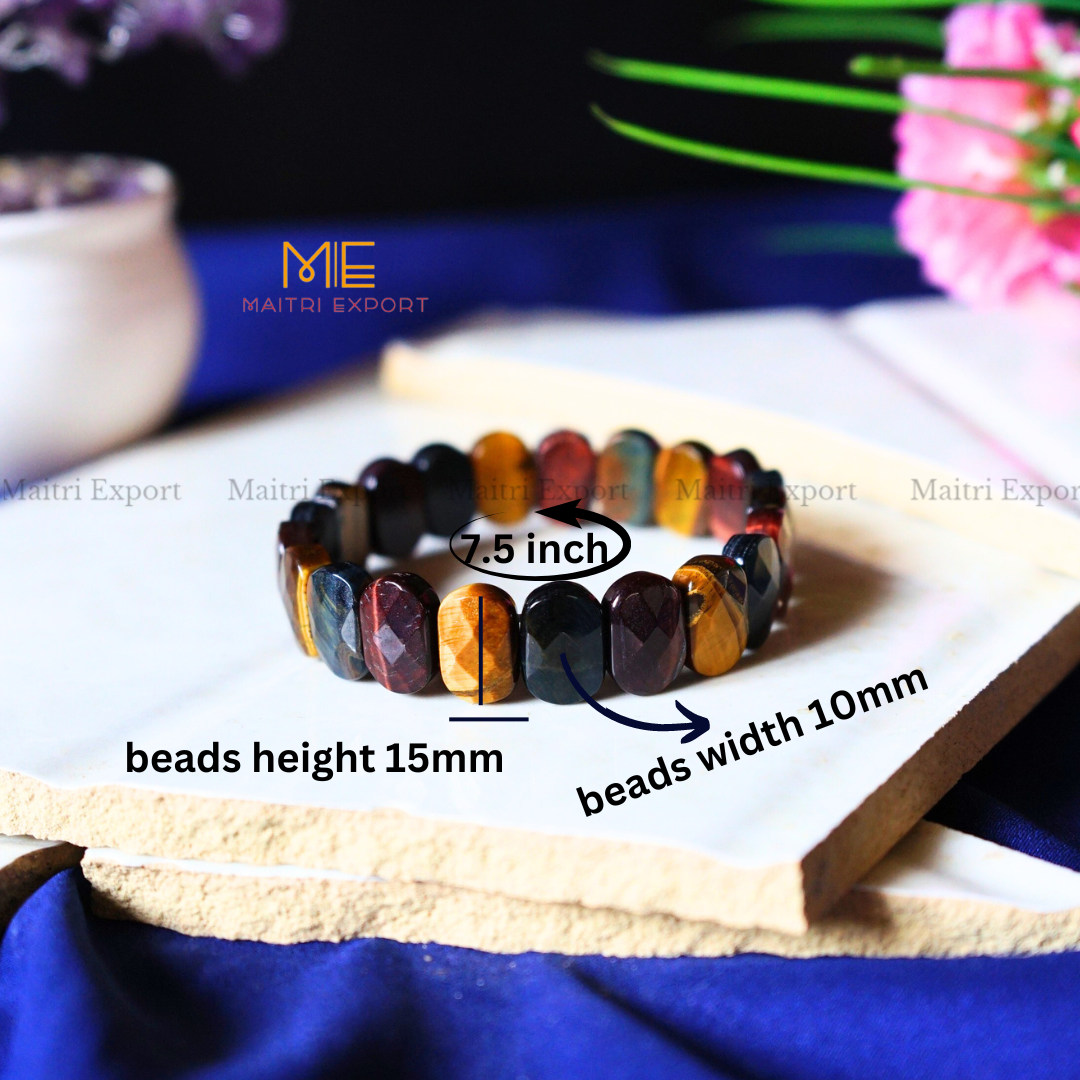 Oval Shape Faceted Crystal Beads bracelet-Maitri Export | Crystals Store