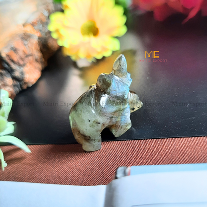 1 inch mini elephant crystal figurine-Maitri Export | Crystals Store