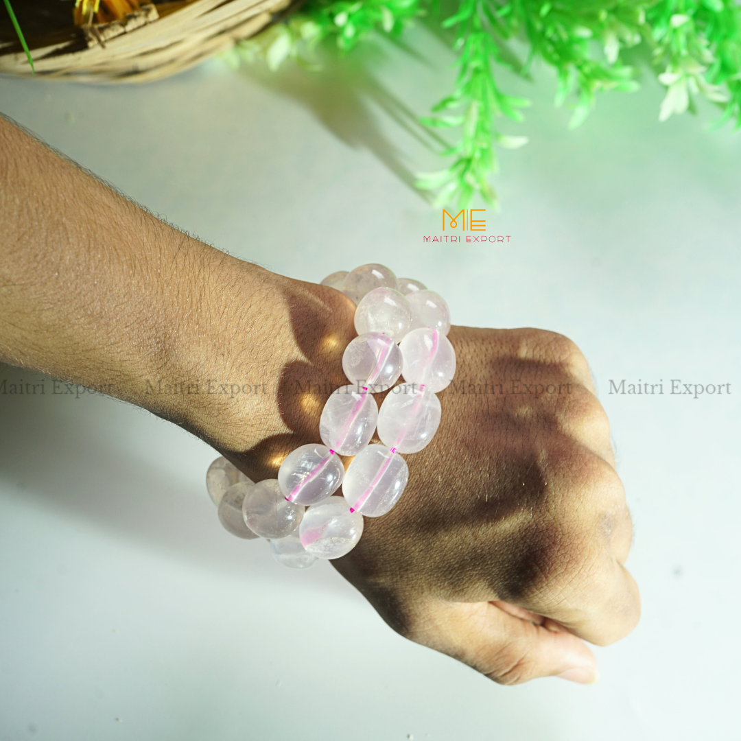 Tumbled crystal beads bracelets-Maitri Export | Crystals Store