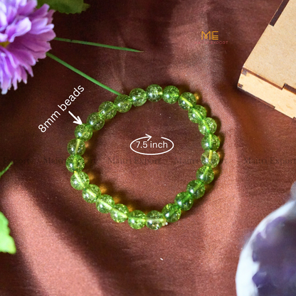 Peridot 8mm Crystal Healing Bracelet-Maitri Export | Crystals Store