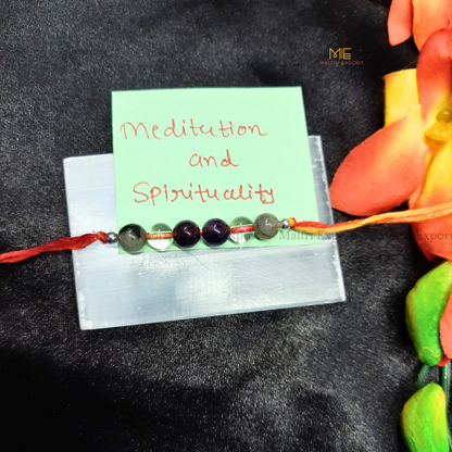 Natural crystal stone purposed rakhi-Maditation-simple-Maitri Export | Crystals Store