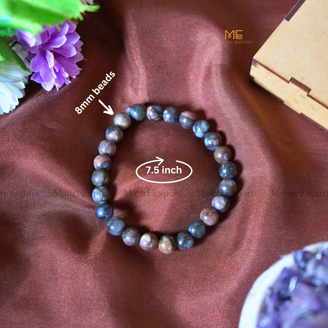 Rhyolite 8mm Natural Crystal Healing Bracelet-Maitri Export | Crystals Store