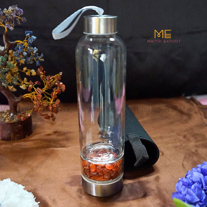 Crystal Elixir bottle with chips-Maitri Export | Crystals Store