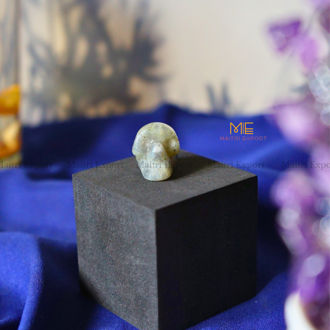 1 Inch Skull ( Mini Skull ) Natural Crystal Handcrafted Figurine / Carving-Maitri Export | Crystals Store