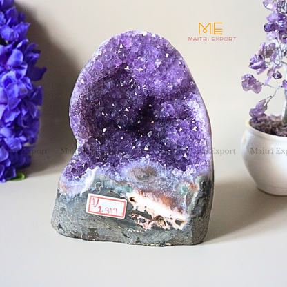 Amethyst Brazilian Geode Cluster-Maitri Export | Crystals Store