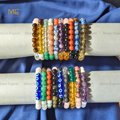 Customized Crystal Bracelet- 8mm-Maitri Export | Crystals Store