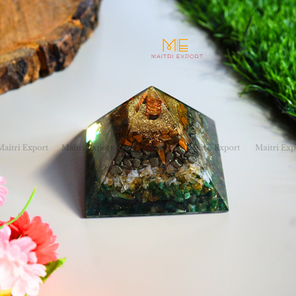 Money Magnet Orgone Pyramid-Maitri Export | Crystals Store