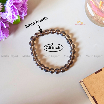 Smoky Quartz Crystal Healing Bracelet-Maitri Export | Crystals Store