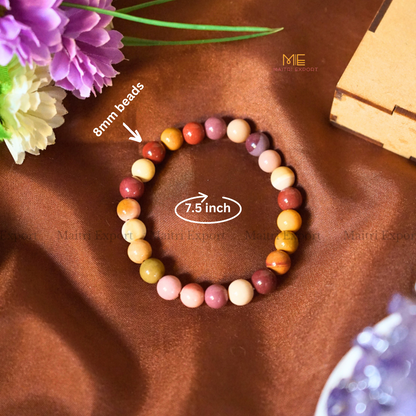 Mookaite 8mm Natural Crystal Healing Bracelet-Maitri Export | Crystals Store