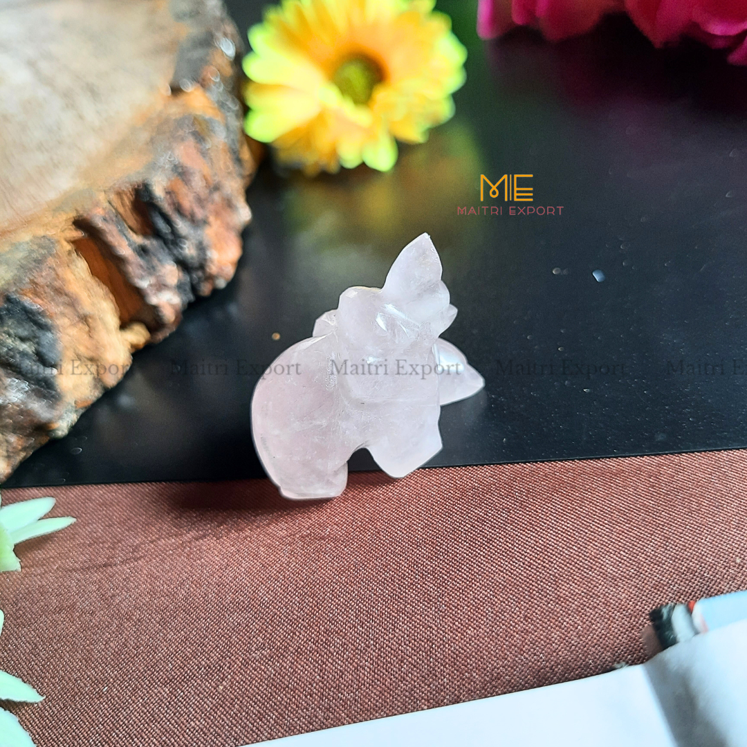 1 inch mini elephant crystal figurine-Maitri Export | Crystals Store