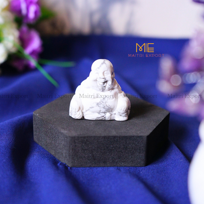 1.5 Inch Laughing Buddha Natural Crystal Handcrafted Figurine / Carving-Maitri Export | Crystals Store