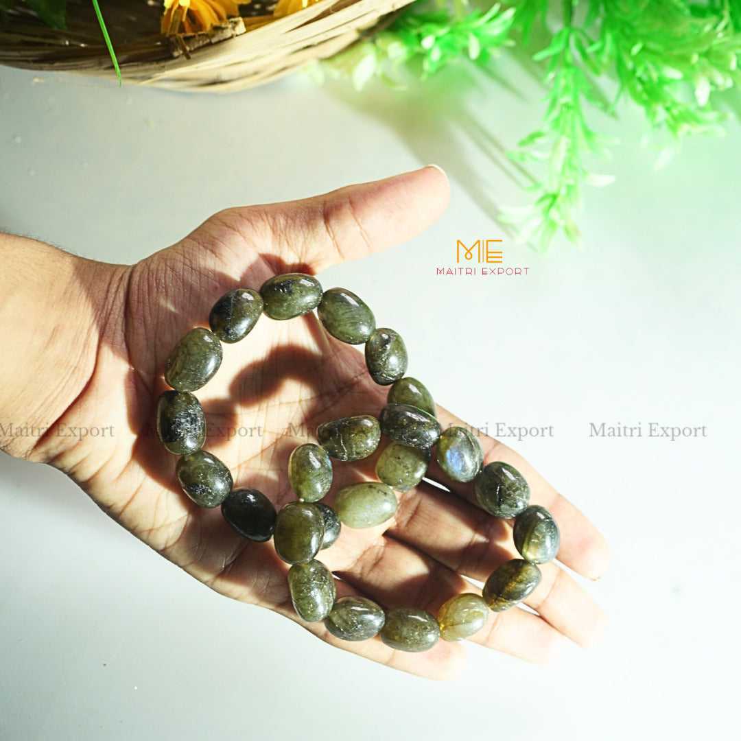 Tumbled crystal beads bracelets-Labradorite-Maitri Export | Crystals Store