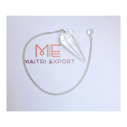 Cone shaped Pendulum-Clear quartz-Maitri Export | Crystals Store