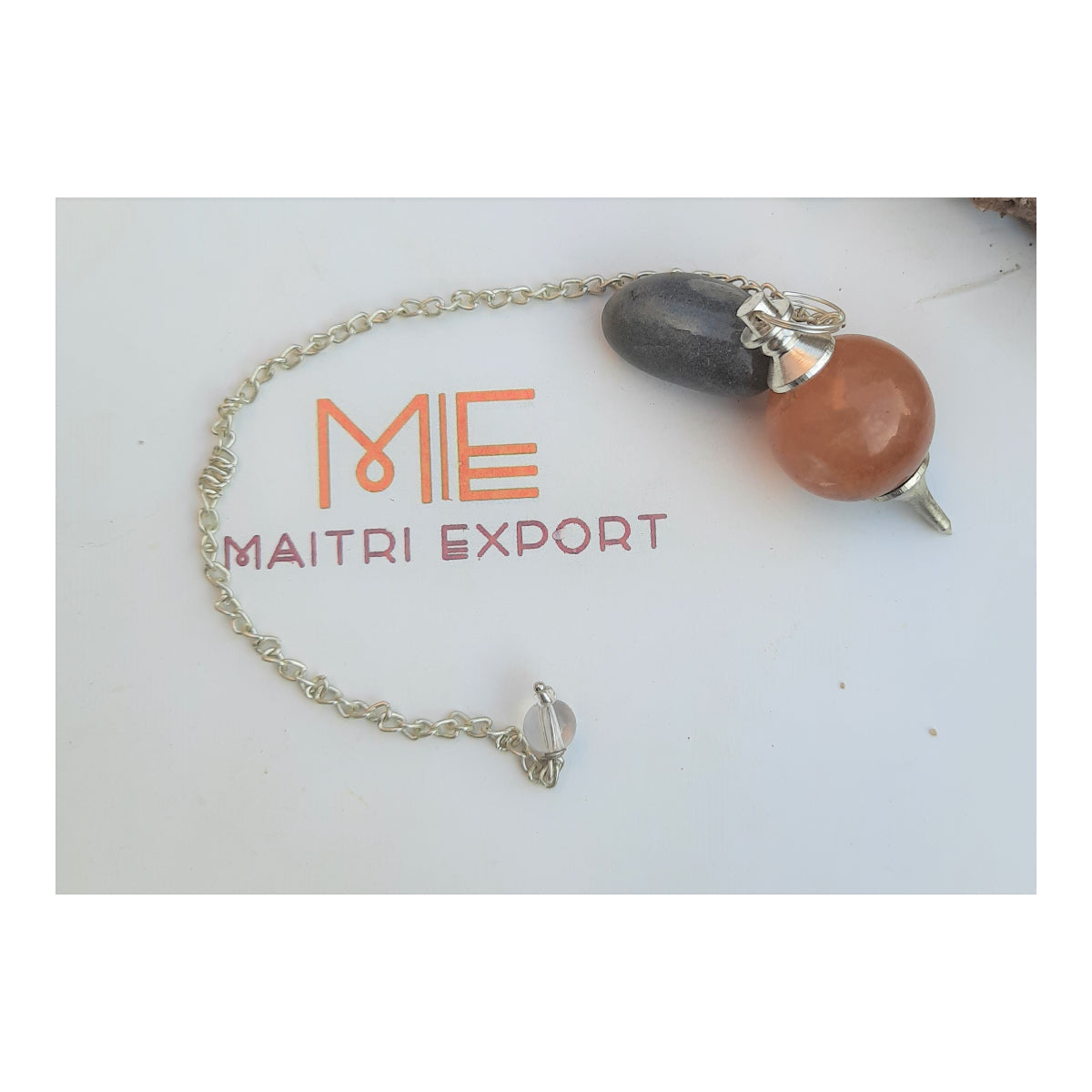 Natural Different Ball Shaped Crystal Stone Pendulum-Maitri Export | Crystals Store