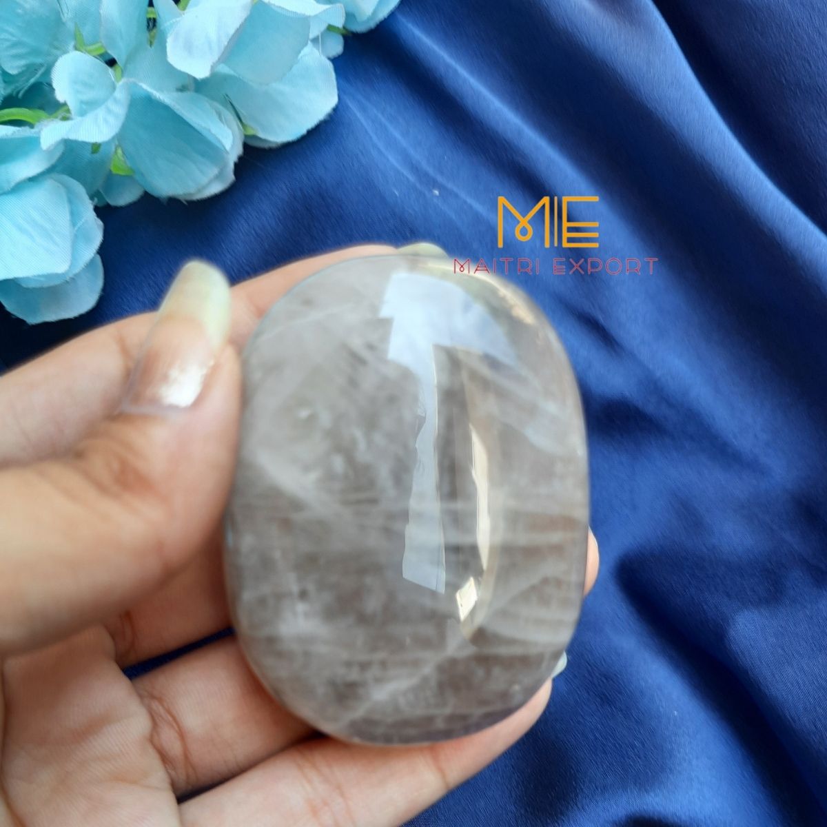 Natural different crystal palmstone for meditation and healing-Smokey Quartz-Maitri Export | Crystals Store