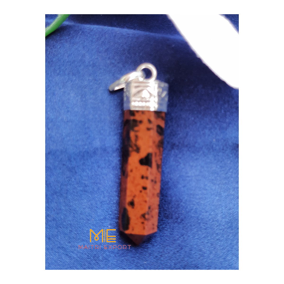 Natural crystal Single Point Pencil Pendant-Maitri Export | Crystals Store