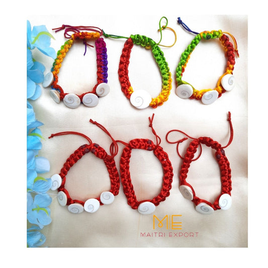 Natural gomtichakra knot beaded bracelet-Maitri Export | Crystals Store
