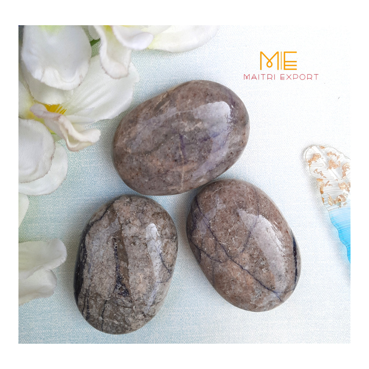 Natural different crystal palmstone for meditation and healing-Maitri Export | Crystals Store