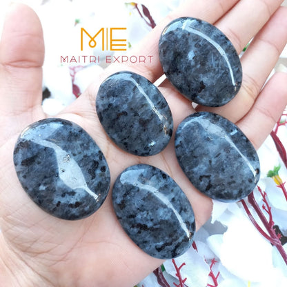 Crystal oval cabochon / mini palmstone-Larvikite-Maitri Export | Crystals Store