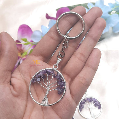 Tree of Life keychains-Amethyst-Maitri Export | Crystals Store