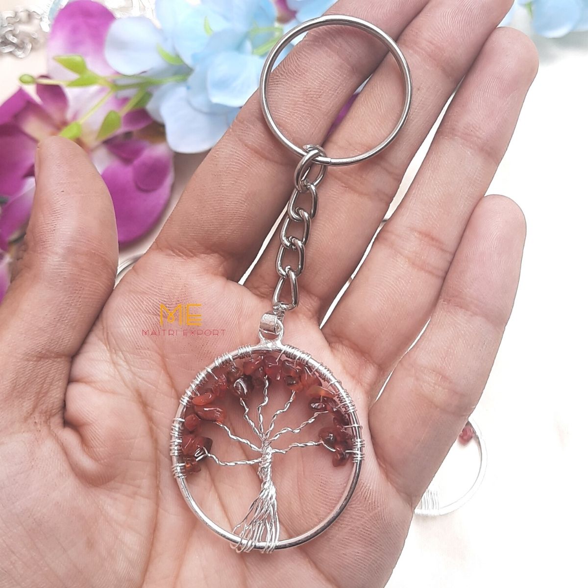 Tree of Life keychains-Carnelian-Maitri Export | Crystals Store