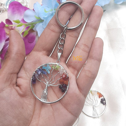 Tree of Life keychains-7 Chakra-Maitri Export | Crystals Store