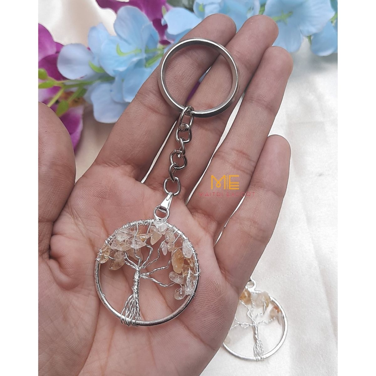 Tree of Life keychains-Citrine-Maitri Export | Crystals Store