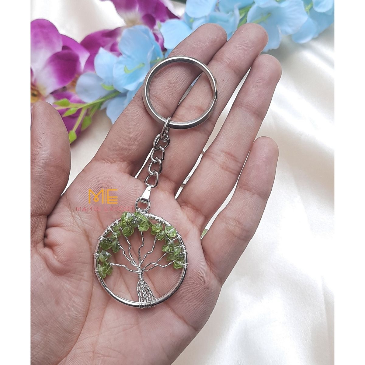 Tree of Life keychains-Prehnite-Maitri Export | Crystals Store