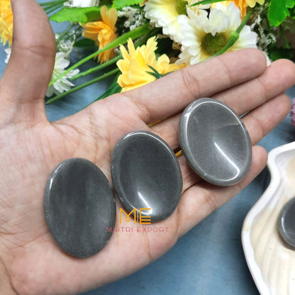 Worry stones / thumbstone-Grey Quartz-Maitri Export | Crystals Store