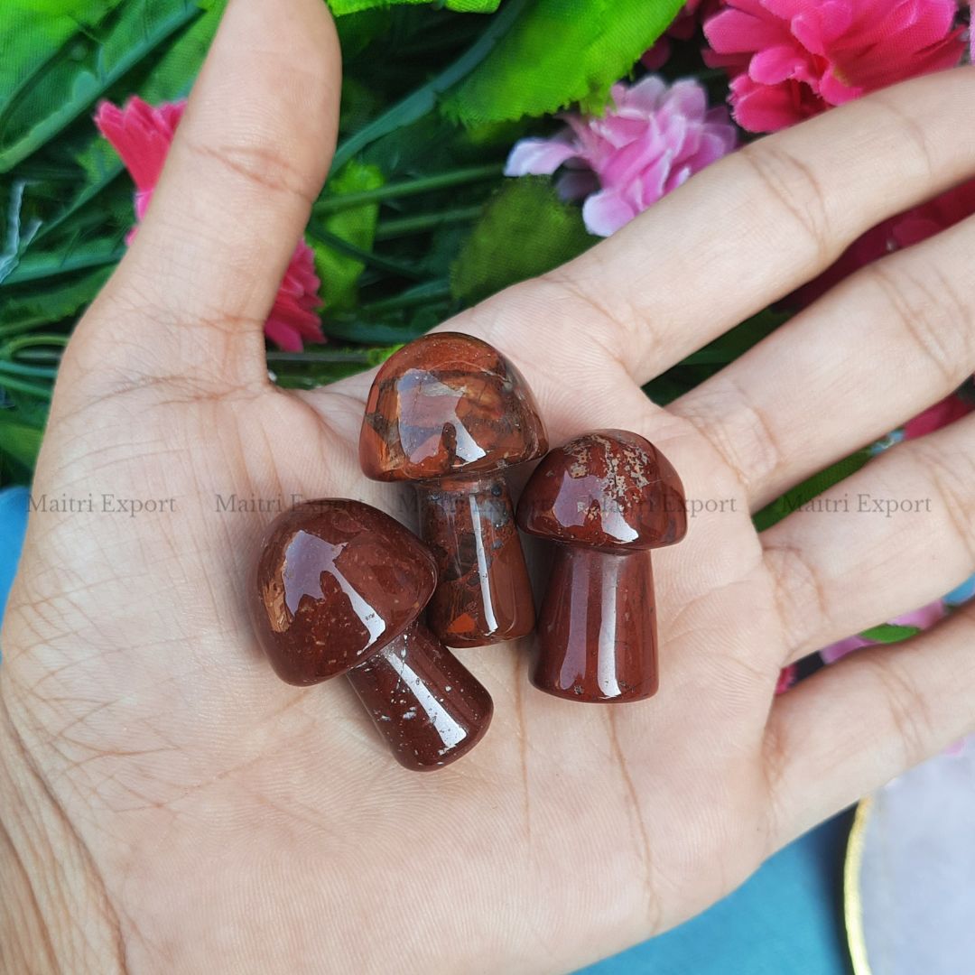 Small mushrooms-Red Jasper-Maitri Export | Crystals Store