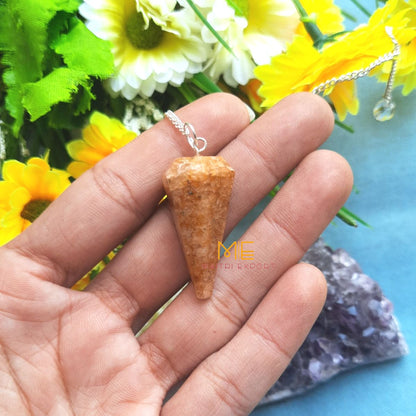 Cone shaped Pendulum-Golden Agate-Maitri Export | Crystals Store