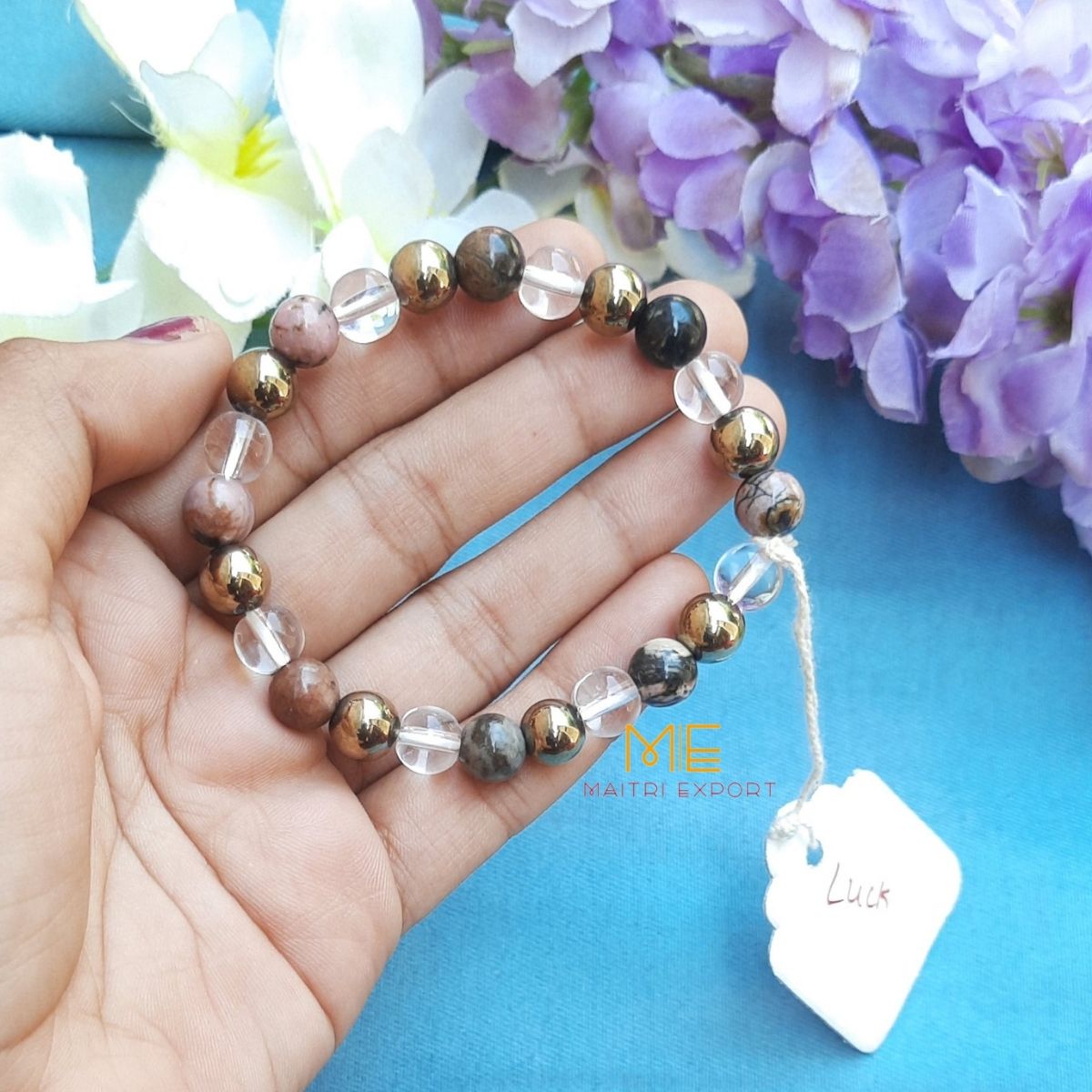 Different purpose based 8mm crystal bead bracelet-Luck-Maitri Export | Crystals Store