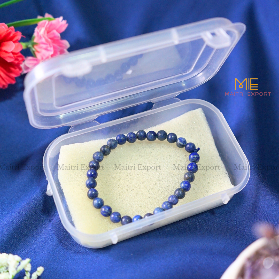 Lapis Lazuli Natural Crystal Healing Bracelet-Maitri Export | Crystals Store