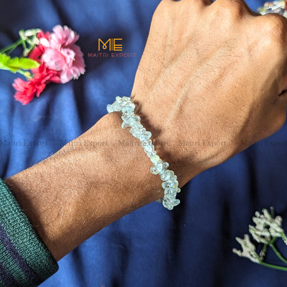 Crystal chips stretchable bracelet-Maitri Export | Crystals Store