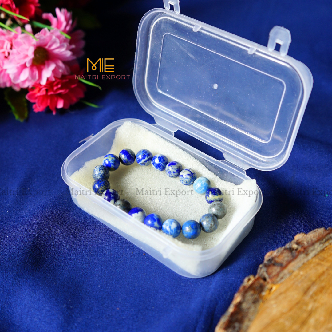 Lapis Lazuli Natural Crystal Healing Bracelet-Maitri Export | Crystals Store