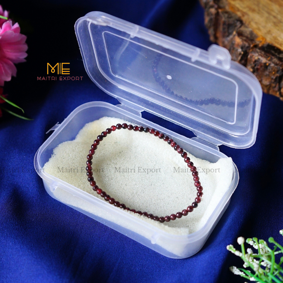 Garnet Natural Crystal Healing Bracelet-Maitri Export | Crystals Store