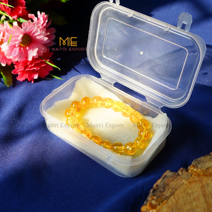 Citrine Natural Crystal Healing Bracelet-Maitri Export | Crystals Store