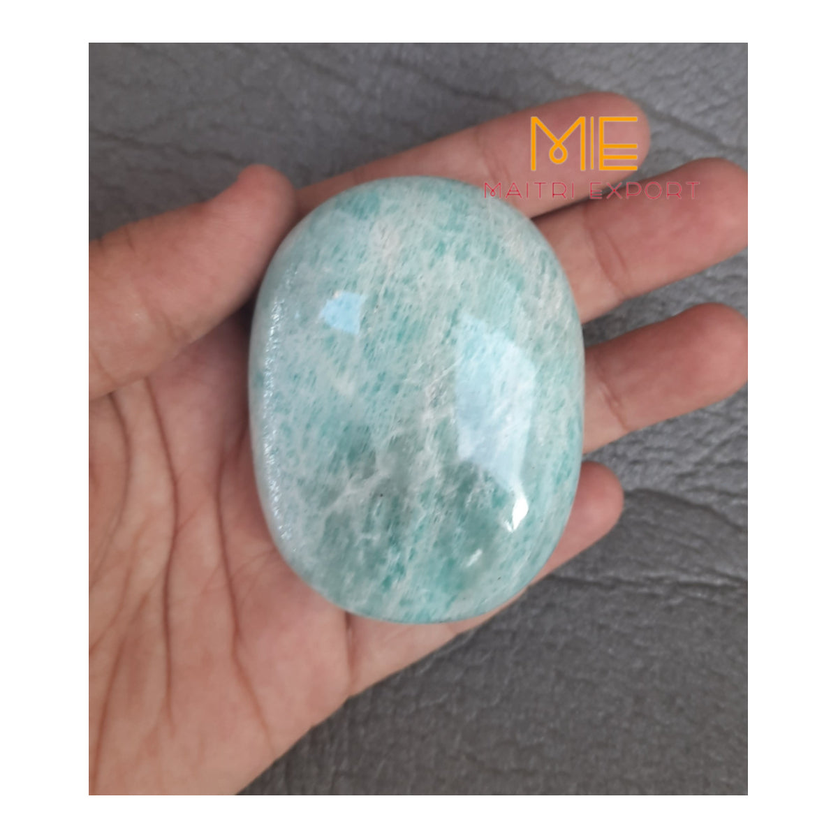 Natural different crystal palmstone for meditation and healing-Amazonite-Maitri Export | Crystals Store