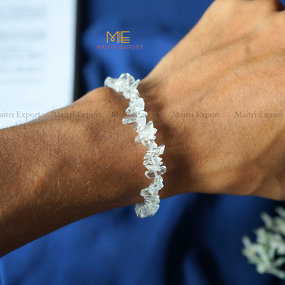 Crystal chips stretchable bracelet-Maitri Export | Crystals Store