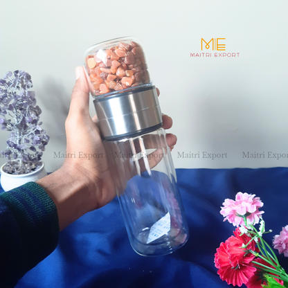 Healing Elixir Chips bottle 500ml ( water passing through chips )-Maitri Export | Crystals Store