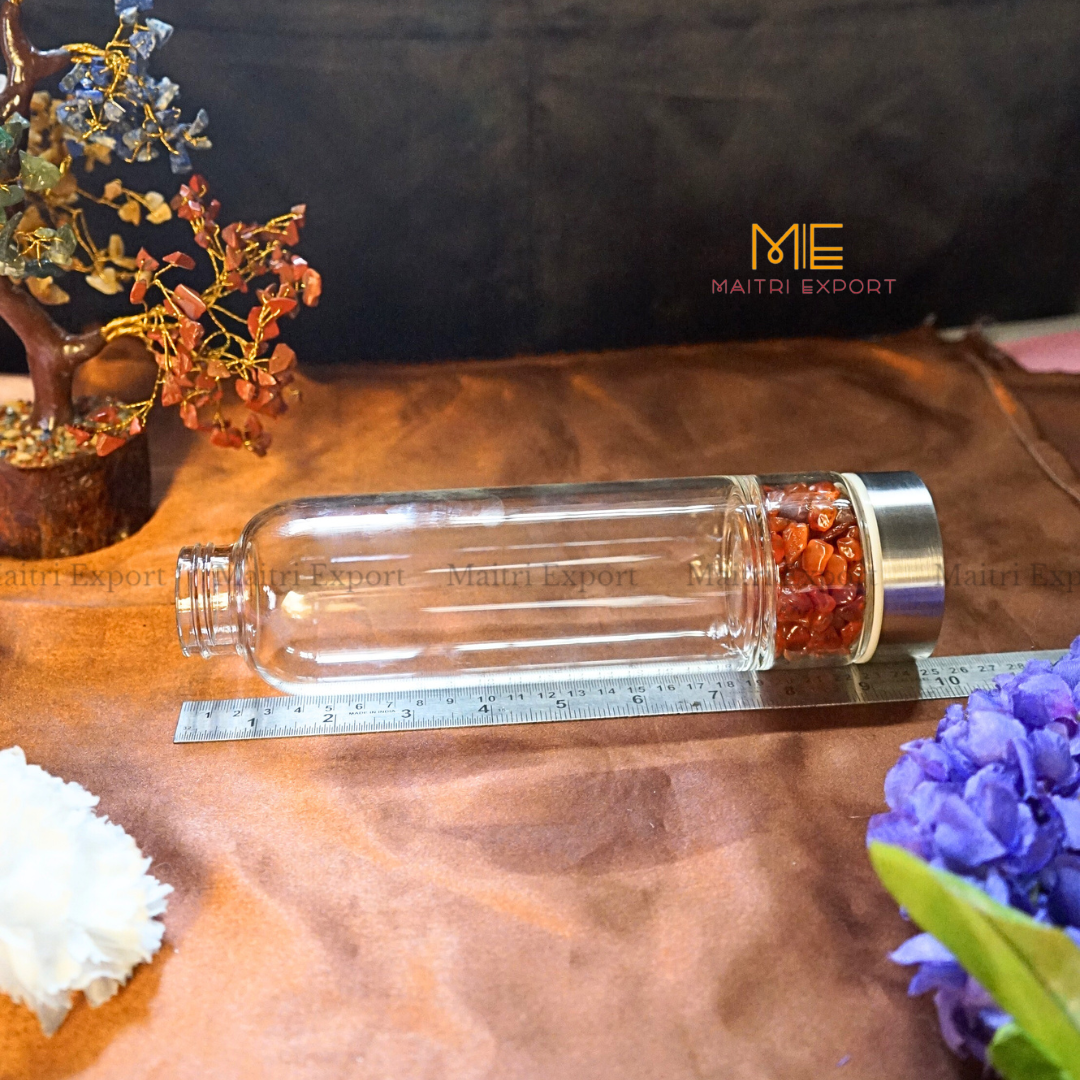 Crystal Elixir bottle with chips-Maitri Export | Crystals Store