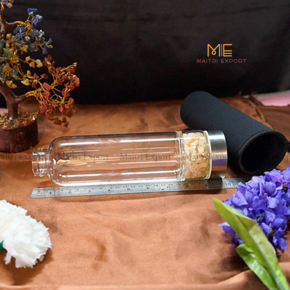 Crystal Elixir bottle with chips-Maitri Export | Crystals Store